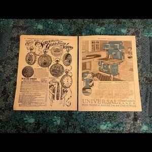 Add Pages from Sears Roebuck and Saturday Evening post - 1930s (3 pages)